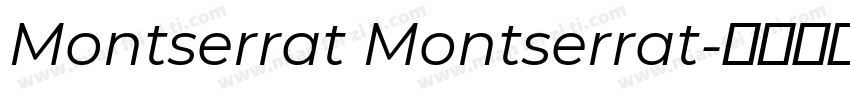 Montserrat Montserrat字体转换